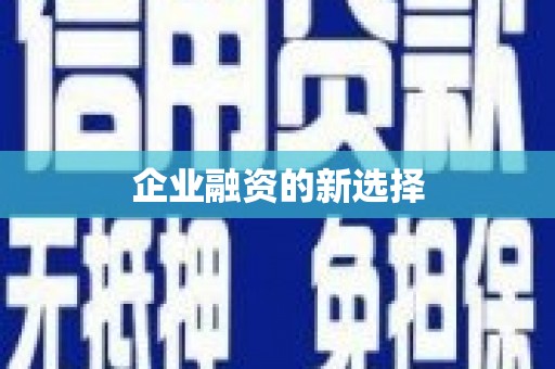 讷河企业融资的新选择