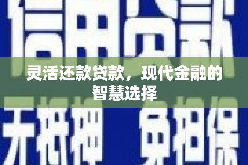 讷河灵活还款贷款，现代金融的智慧选择
