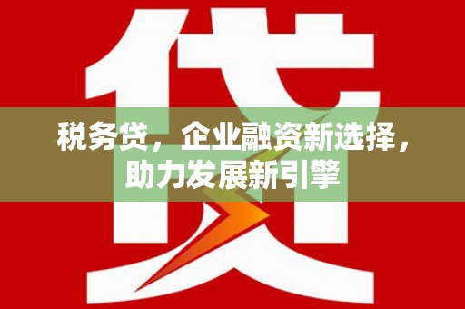 讷河税务贷，企业融资新选择，助力发展新引擎