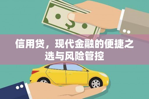 讷河信用贷，现代金融的便捷之选与风险管控
