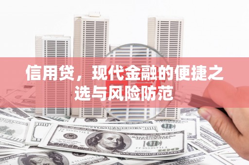讷河信用贷，现代金融的便捷之选与风险防范